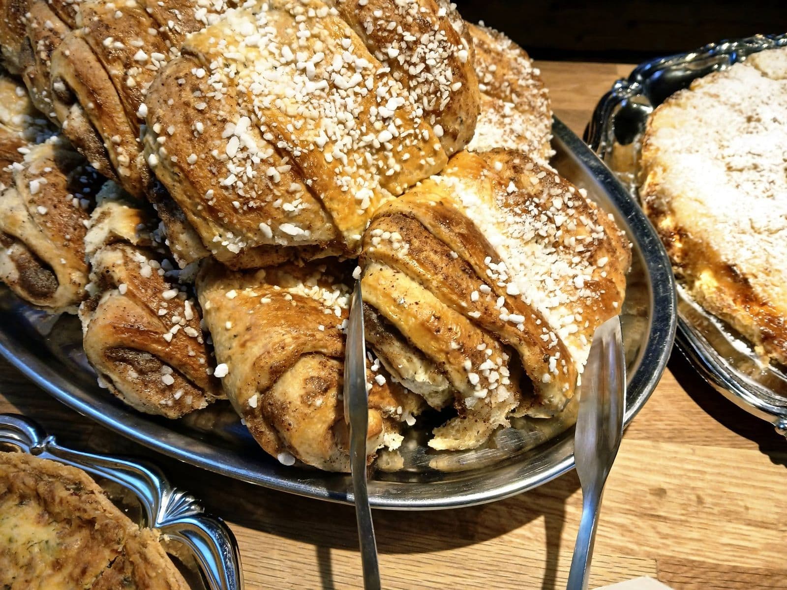Fresh cinnamon buns of the day